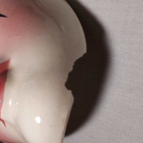 Vintage Hand Painted Ceramic Carnival Face Wall Mask - Picture 2 of 6